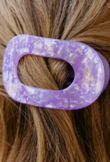 TELETIES Lavender Mist Medium Flat Round Hair Clip