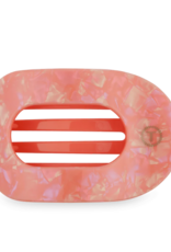 TELETIES Dreamsicle Large Flat Round Hair Clip