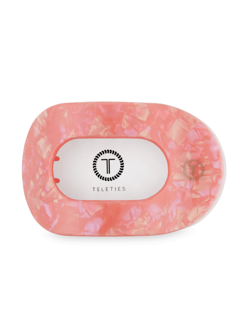 TELETIES Dreamsicle Large Flat Round Hair Clip