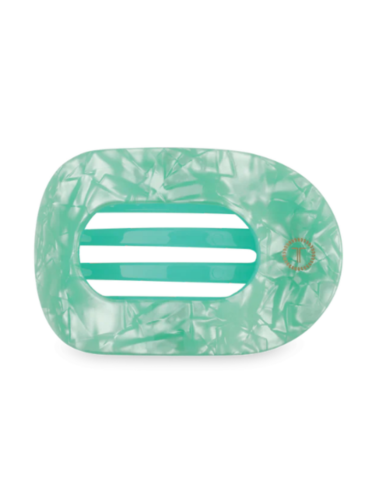 TELETIES Spring Splash Large Flat Round Hair Clip