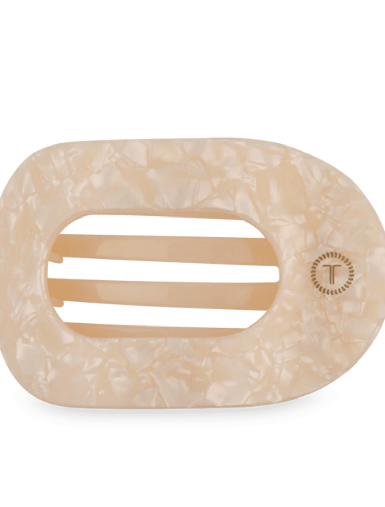 TELETIES Soft Surf Large Flat Round Hair Clip