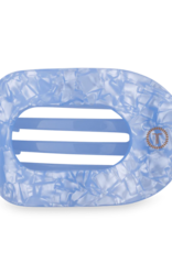 TELETIES Blue Lagoon Large Flat Round Hair Clip