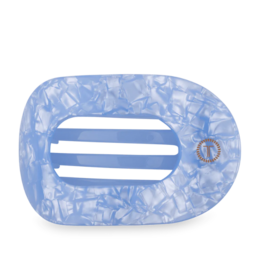TELETIES Blue Lagoon Large Flat Round Hair Clip
