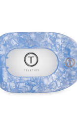 TELETIES Blue Lagoon Large Flat Round Hair Clip