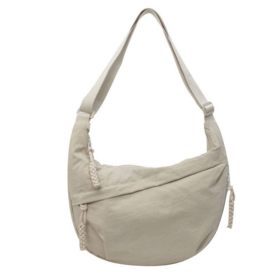 Moon Crossbody Bag in Beige