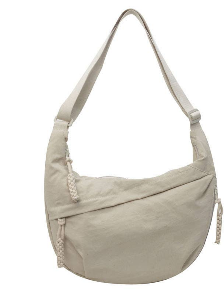 Moon Crossbody Bag in Beige
