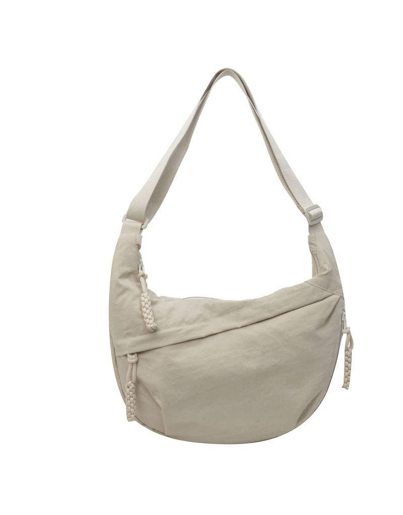 Moon Crossbody Bag in Beige