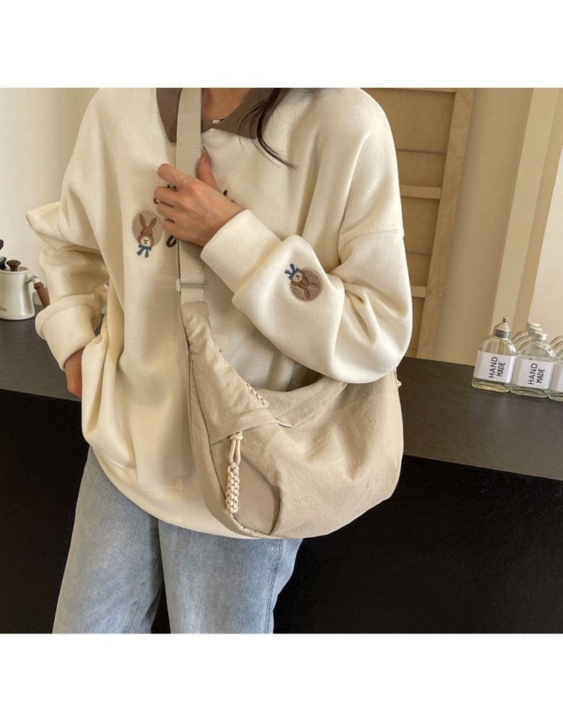 Moon Crossbody Bag in Beige