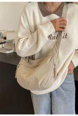 Moon Crossbody Bag in Beige