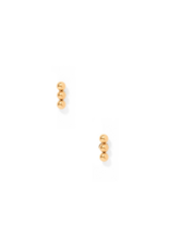 LINNY & CO Micro Tally Gold Screwback Stud Earrings