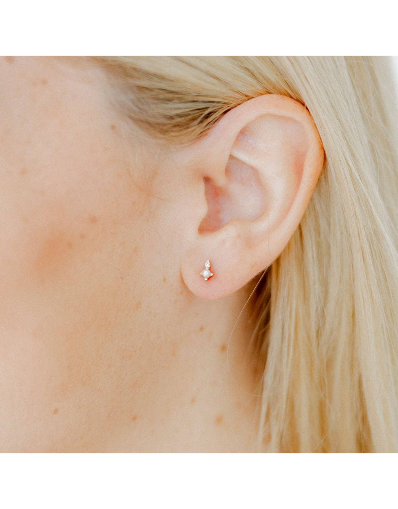 LINNY & CO Mabel Gold Screwback Stud Earrings