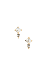LINNY & CO Mabel Gold Screwback Stud Earrings
