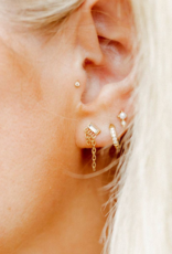 LINNY & CO Mabel Gold Screwback Stud Earrings