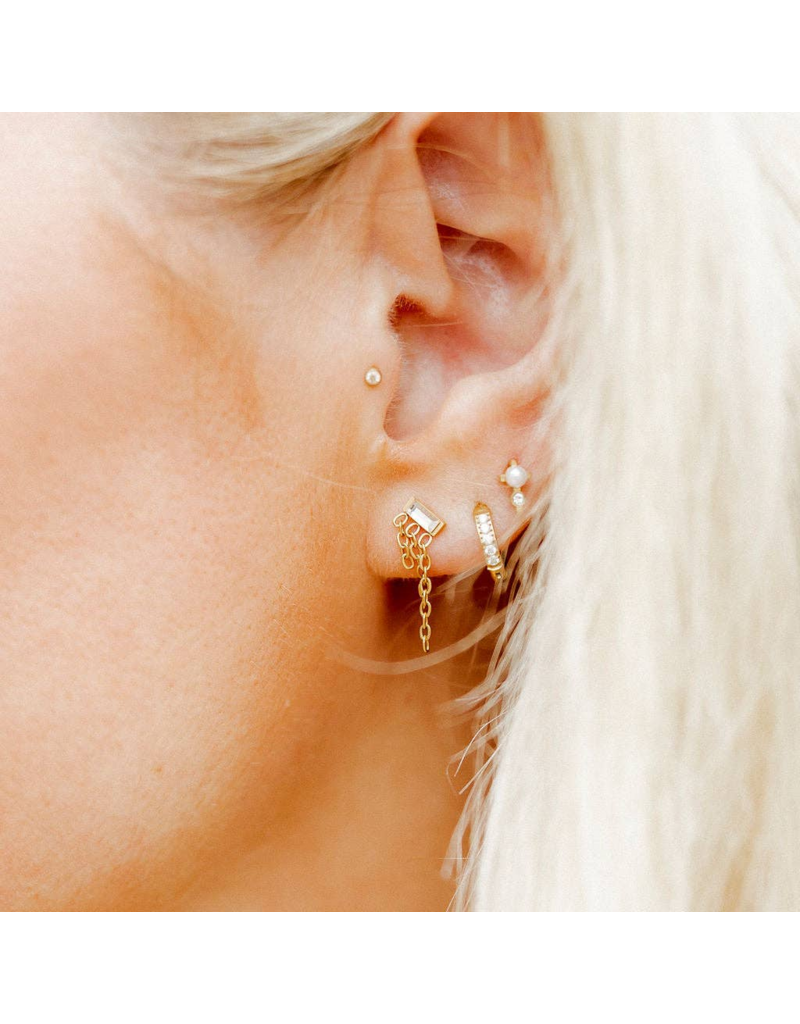 LINNY & CO Mabel Gold Screwback Stud Earrings