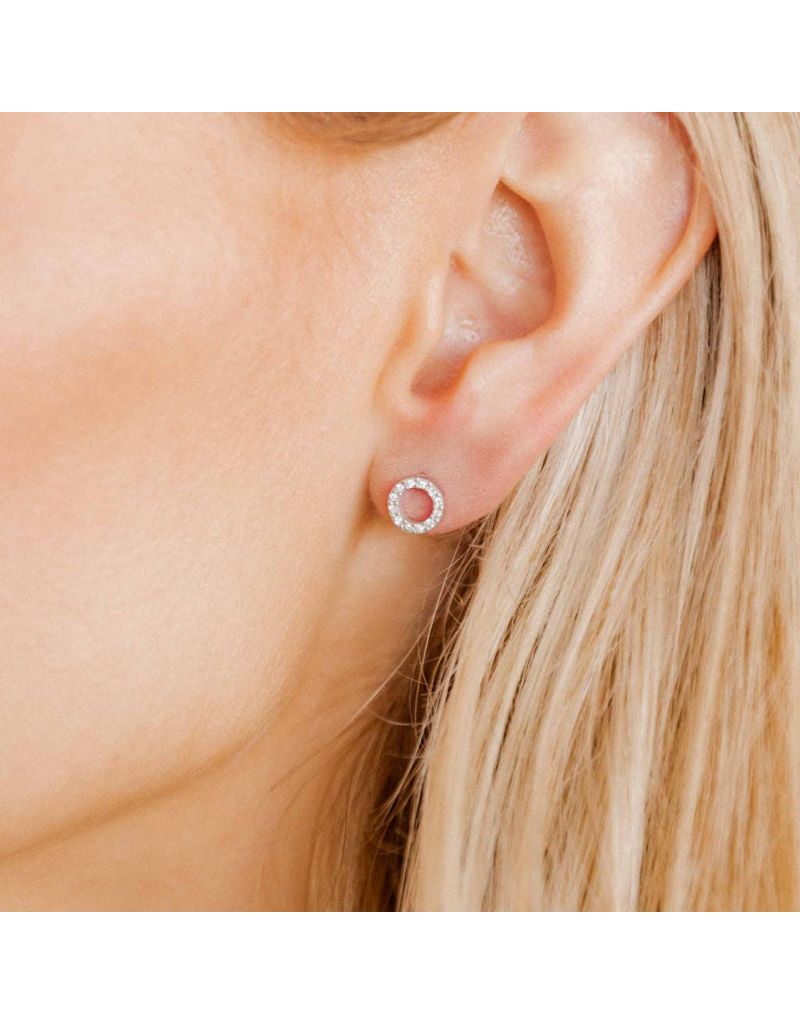 LINNY & CO Lainey Silver Screwback Stud Earrings