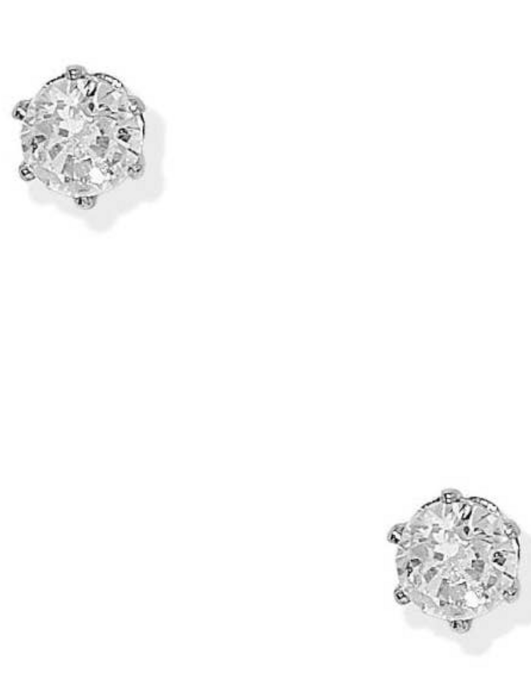 LINNY & CO Helen Silver Screwback Stud Earrings
