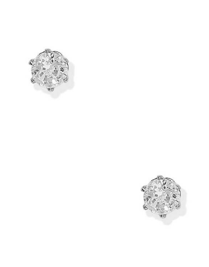 LINNY & CO Helen Silver Screwback Stud Earrings
