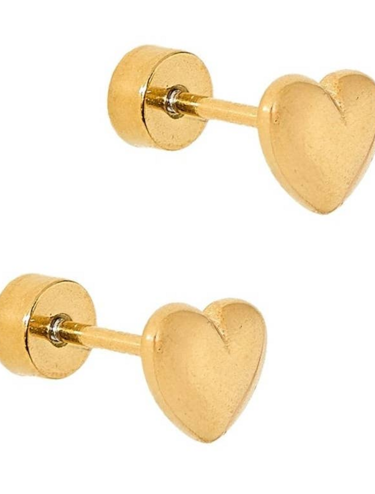 LINNY & CO Hadley Gold Screwback Stud Earrings
