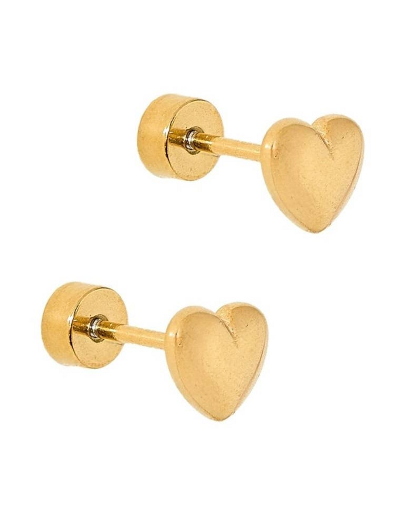 LINNY & CO Hadley Gold Screwback Stud Earrings