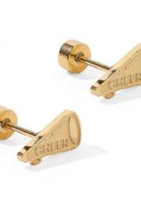 LINNY & CO Cheer Gold Screwback Stud Earrings