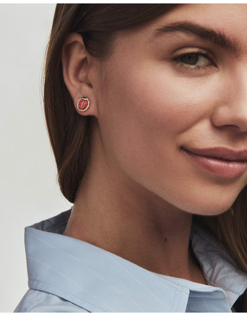 KENDRA SCOTT DESIGN Ladybug Gold Stud Earrings