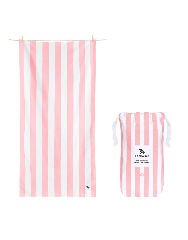 DOCK & BAY Quick Dry XL Towel in Malibu Pink