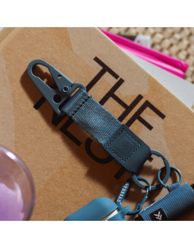 THREAD WALLETS Keychain Clip in Surf Blue