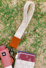 THREAD WALLETS Wrist Lanyard in Luna Beige