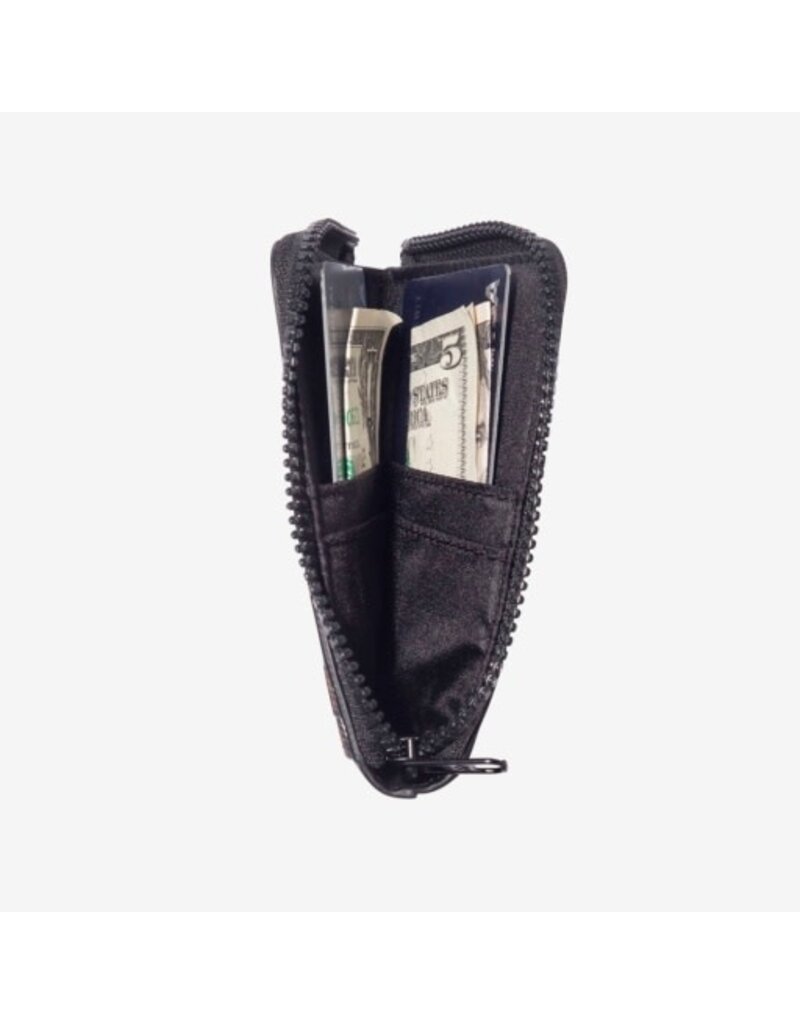 THREAD WALLETS Zipper Wallet in Black