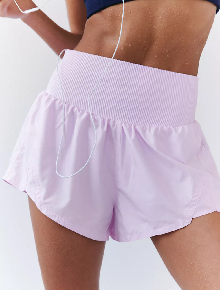FREE PEOPLE MOVEMENT Carpe Diem Shorts in Powder Pink