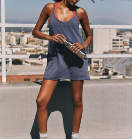 FREE PEOPLE MOVEMENT Hot Shot Mini Dress in Blue Indigo