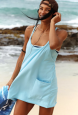 FREE PEOPLE MOVEMENT Hot Shot Mini Dress in Bright Blue