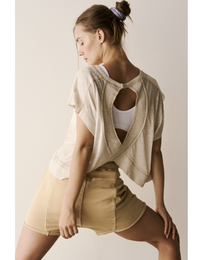 FREE PEOPLE MOVEMENT My Time Tee in Oatmeal Heather
