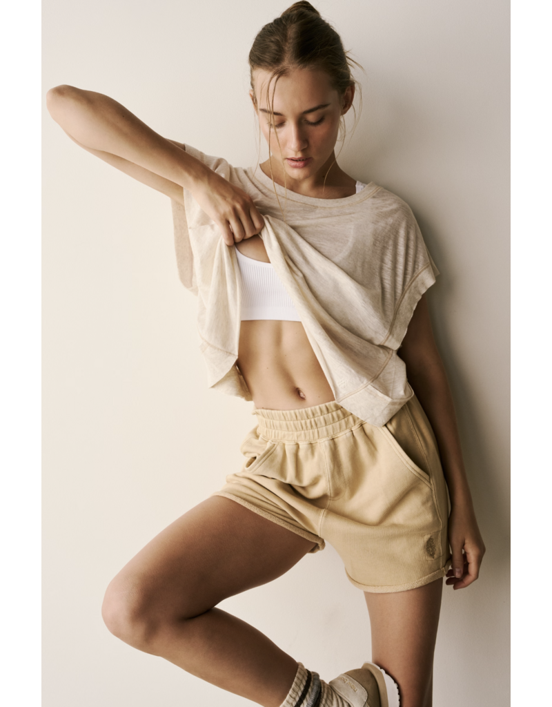 FREE PEOPLE MOVEMENT My Time Tee in Oatmeal Heather