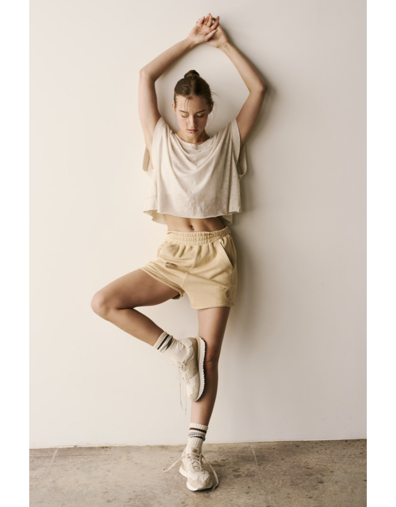 FREE PEOPLE MOVEMENT My Time Tee in Oatmeal Heather