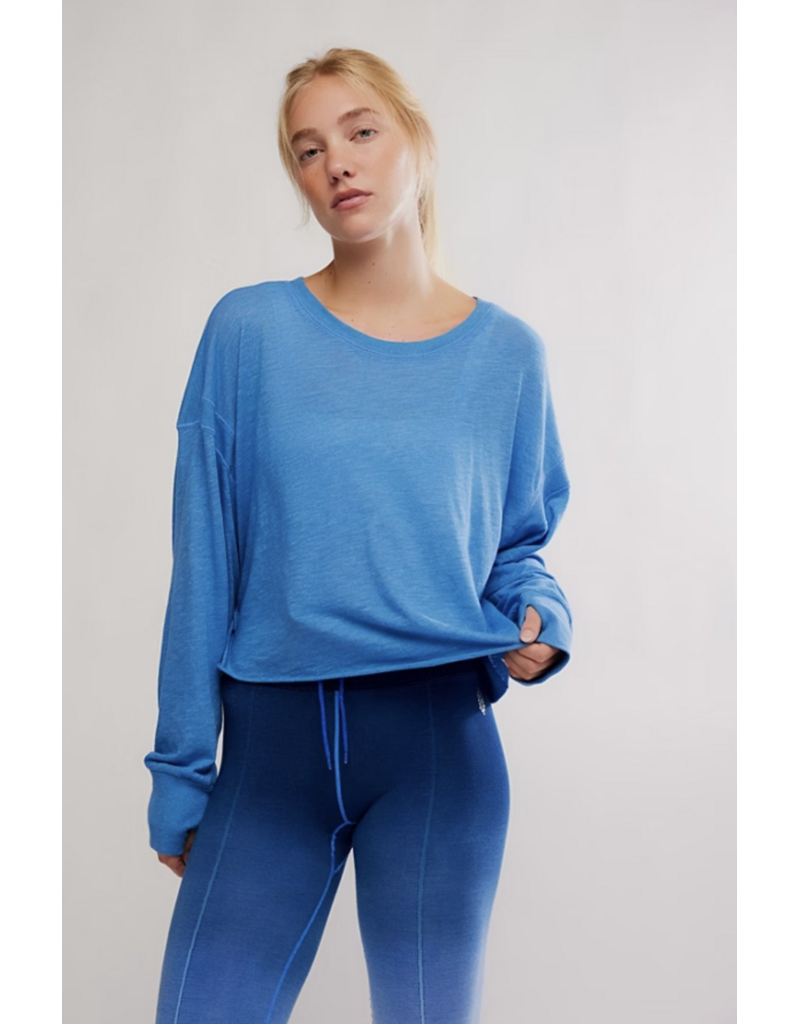 FREE PEOPLE MOVEMENT My Time Layer in Light Cobalt