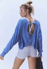 FREE PEOPLE MOVEMENT My Time Layer in Light Cobalt