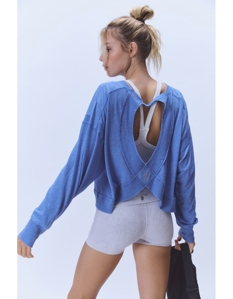 FREE PEOPLE MOVEMENT My Time Layer in Light Cobalt
