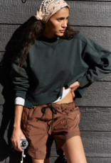 FREE PEOPLE MOVEMENT Intercept Pullover in Evergreen