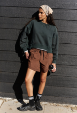 FREE PEOPLE MOVEMENT Intercept Pullover in Evergreen