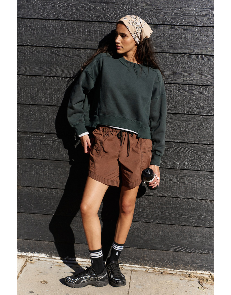 FREE PEOPLE MOVEMENT Intercept Pullover in Evergreen