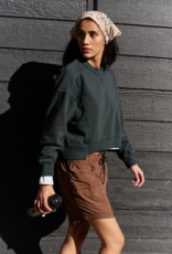 FREE PEOPLE MOVEMENT Intercept Pullover in Evergreen