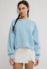 FREE PEOPLE MOVEMENT Intercept Pullover in Bright Blue