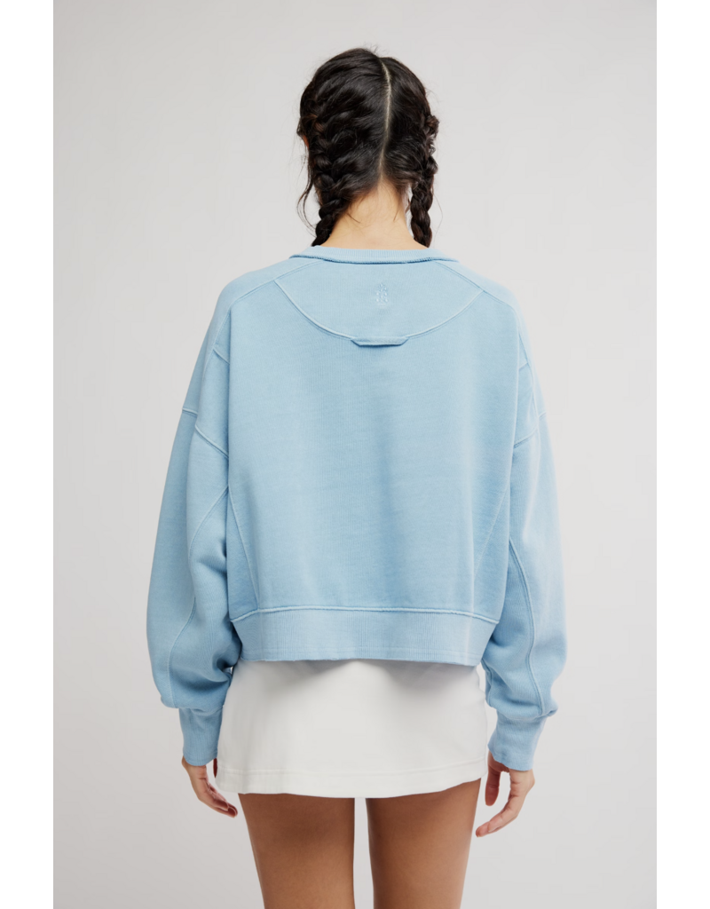 FREE PEOPLE MOVEMENT Intercept Pullover in Bright Blue
