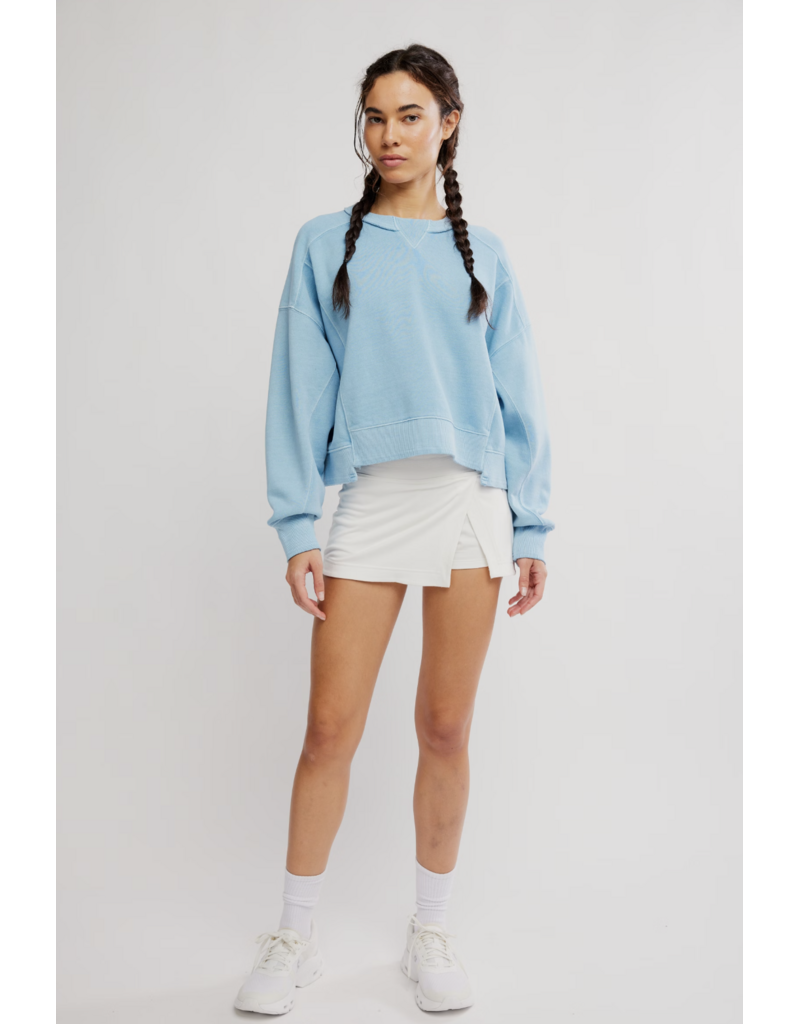 FREE PEOPLE MOVEMENT Intercept Pullover in Bright Blue