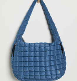 FREE PEOPLE MOVEMENT Quilted Caryall Tote Bag in Deep Teal