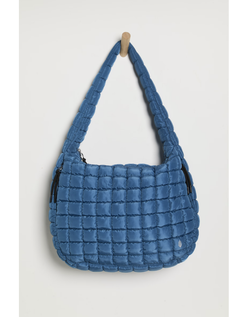 FREE PEOPLE MOVEMENT Quilted Caryall Tote Bag in Deep Teal
