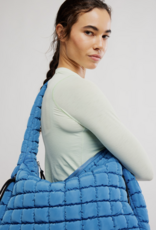 FREE PEOPLE MOVEMENT Quilted Caryall Tote Bag in Deep Teal