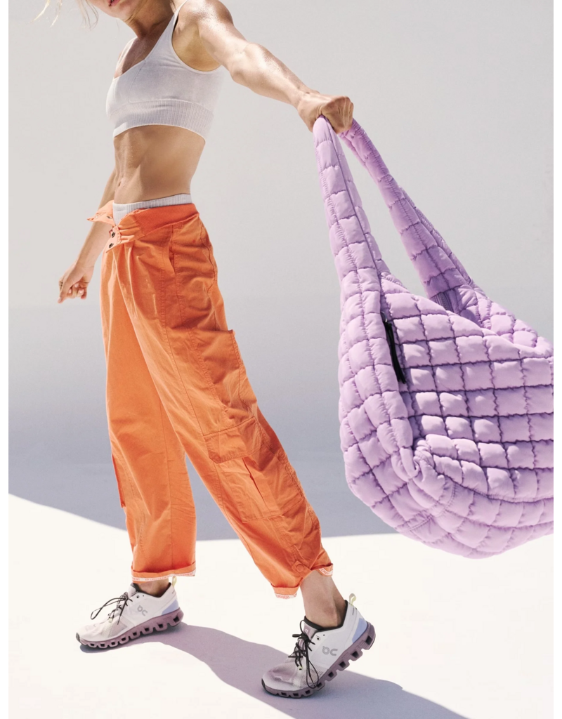 FREE PEOPLE MOVEMENT Quilted Caryall Tote Bag in Ultra Violet