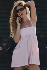 FREE PEOPLE MOVEMENT Hot Shot Strappy Romper in Bloom